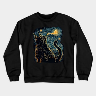 Catzilla Cat Dominates Crewneck Sweatshirt